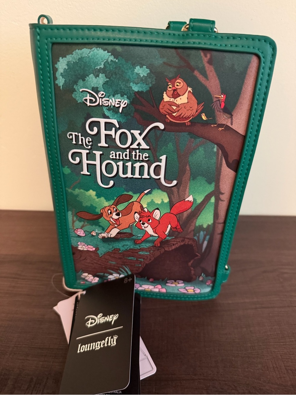 Loungefly Disney The Fox And The Hound Book Crossbody Bag